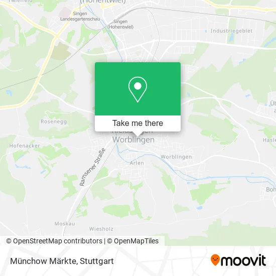 Карта Münchow Märkte