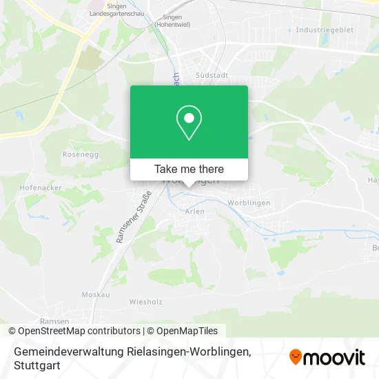 Карта Gemeindeverwaltung Rielasingen-Worblingen