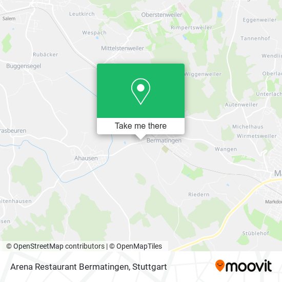 Arena Restaurant Bermatingen map