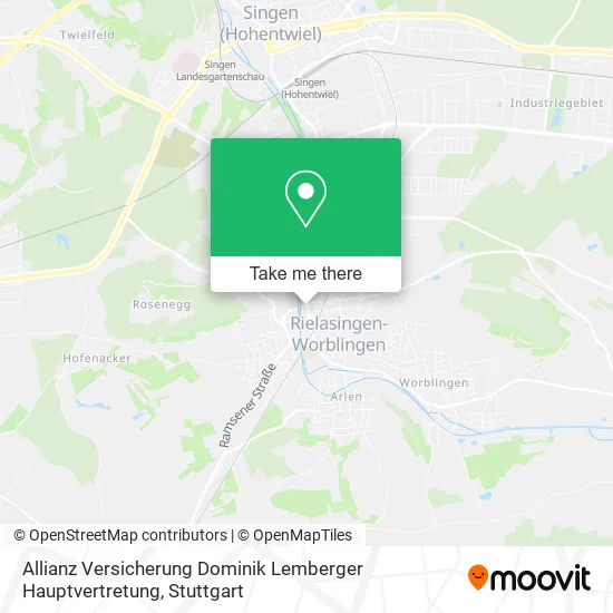 Карта Allianz Versicherung Dominik Lemberger Hauptvertretung