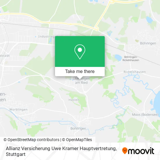 Карта Allianz Versicherung Uwe Kramer Hauptvertretung