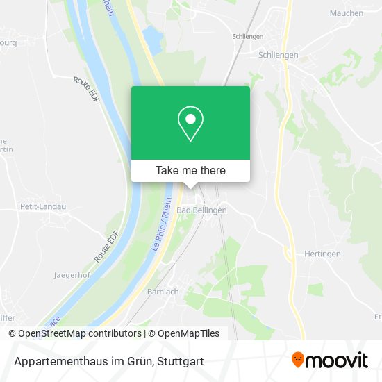 Appartementhaus im Grün map