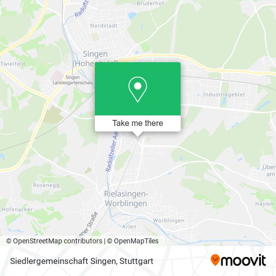 Siedlergemeinschaft Singen map