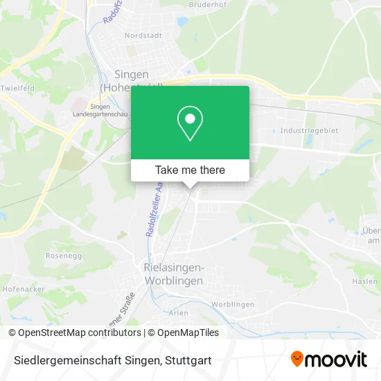 Карта Siedlergemeinschaft Singen