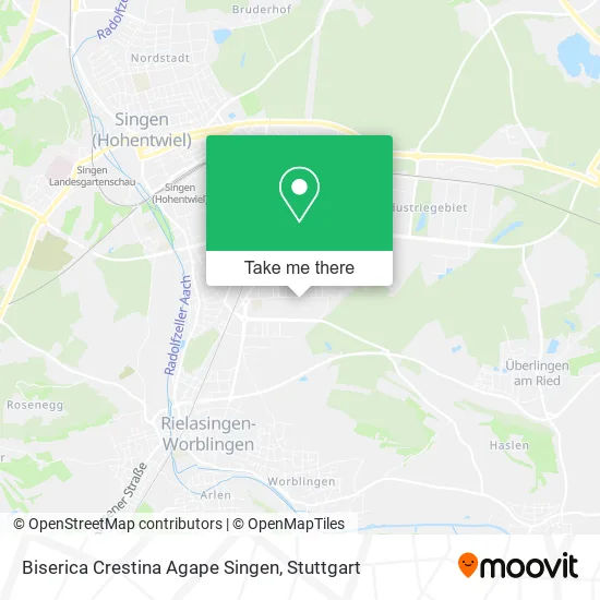 Карта Biserica Crestina Agape Singen