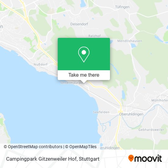Campingpark Gitzenweiler Hof map
