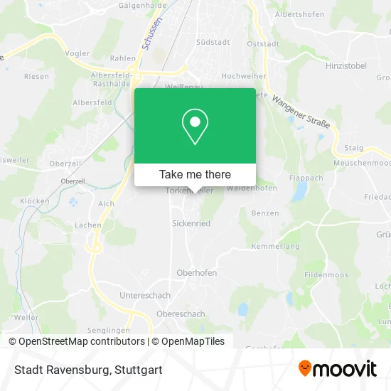 Stadt Ravensburg map