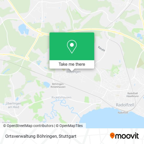 Карта Ortsverwaltung Böhringen