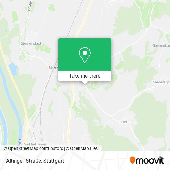 Карта Altinger Straße