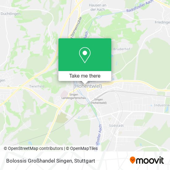 Bolossis Großhandel Singen map