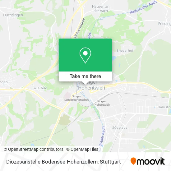 Карта Diözesanstelle Bodensee-Hohenzollern