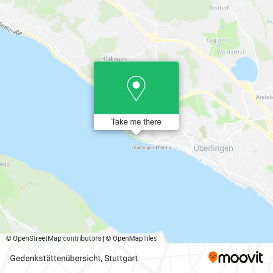 Карта Gedenkstättenübersicht