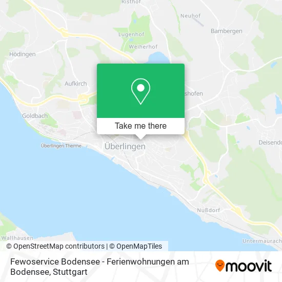 Карта Fewoservice Bodensee - Ferienwohnungen am Bodensee