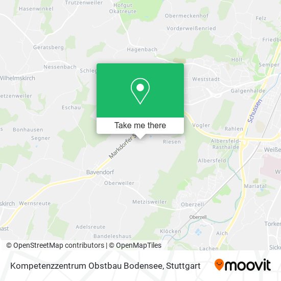 Kompetenzzentrum Obstbau Bodensee map
