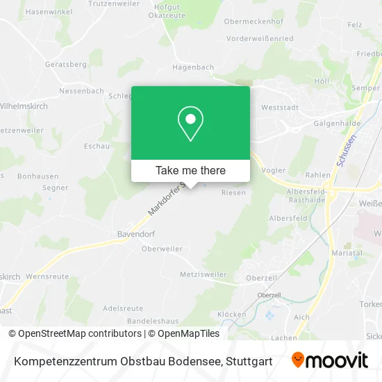 Карта Kompetenzzentrum Obstbau Bodensee