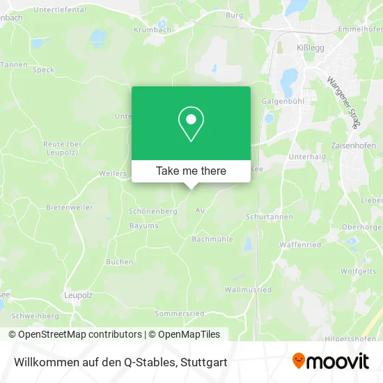 Карта Willkommen auf den Q-Stables