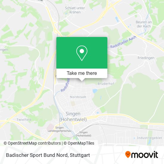 Badischer Sport Bund Nord map