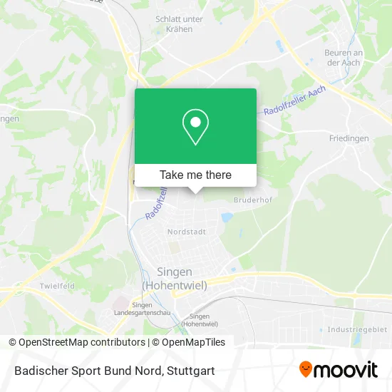 Карта Badischer Sport Bund Nord