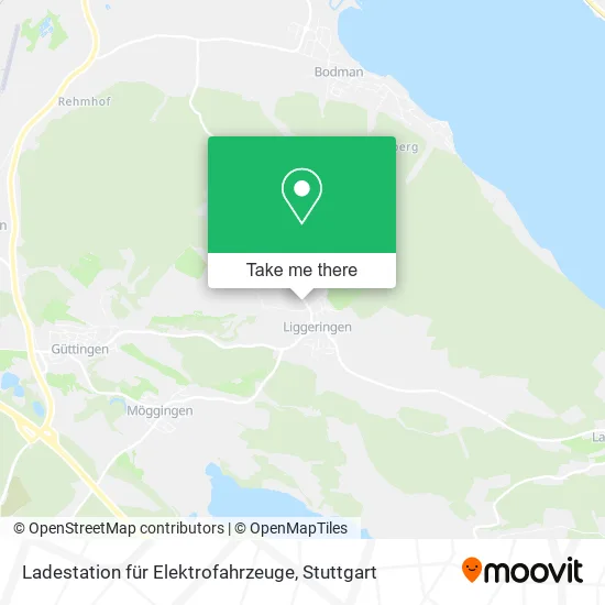 Карта Ladestation für Elektrofahrzeuge