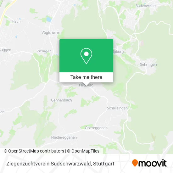Карта Ziegenzuchtverein Südschwarzwald