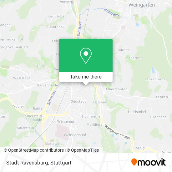 Карта Stadt Ravensburg