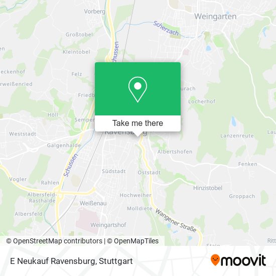 E Neukauf Ravensburg map