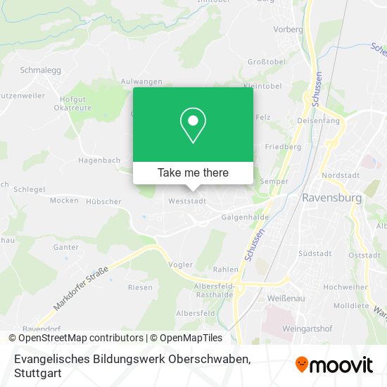 Карта Evangelisches Bildungswerk Oberschwaben