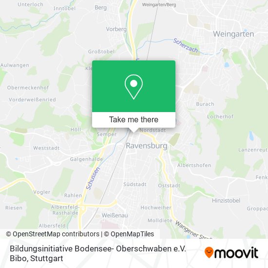 Bildungsinitiative Bodensee- Oberschwaben e.V. Bibo map