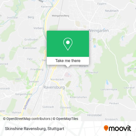 Skinshine Ravensburg map