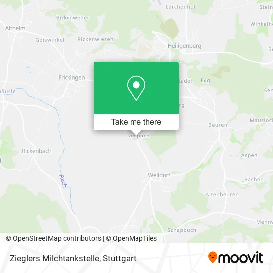 Карта Zieglers Milchtankstelle