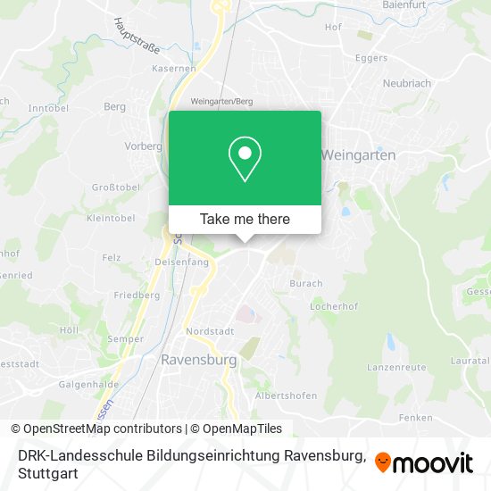 Карта DRK-Landesschule Bildungseinrichtung Ravensburg