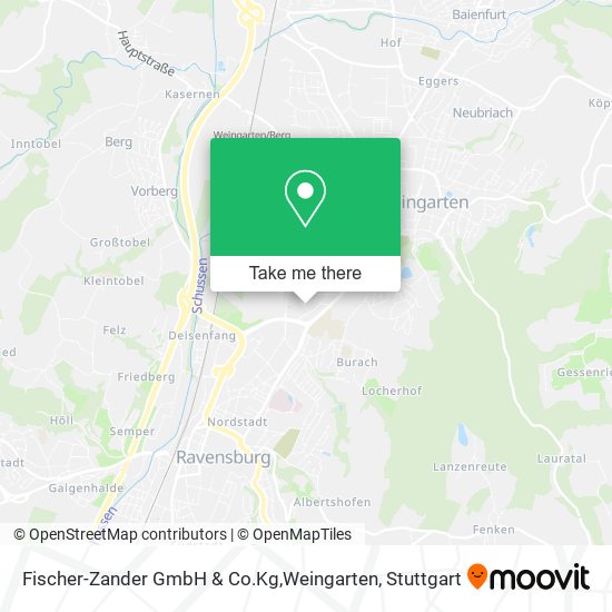 Fischer-Zander GmbH & Co.Kg,Weingarten map