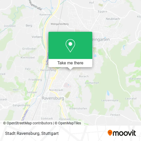 Карта Stadt Ravensburg