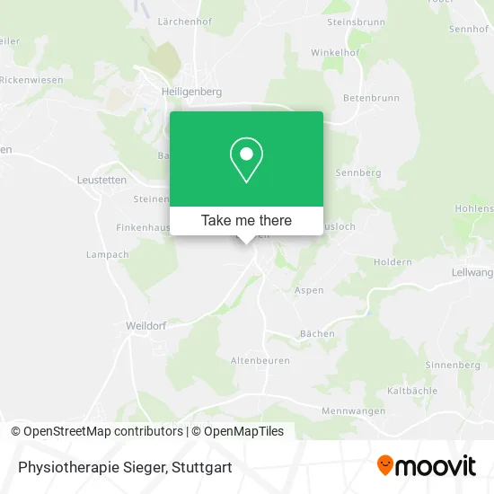 Карта Physiotherapie Sieger