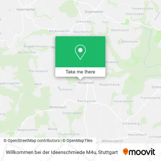 Карта Willkommen bei der Ideenschmiede M4u