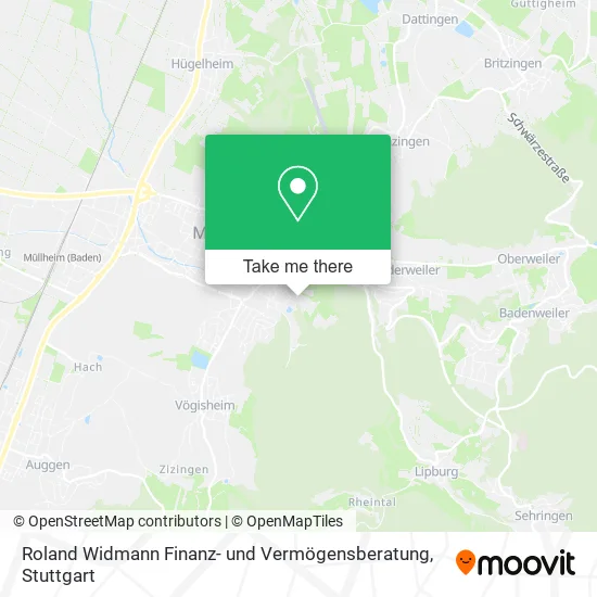 Карта Roland Widmann Finanz- und Vermögensberatung