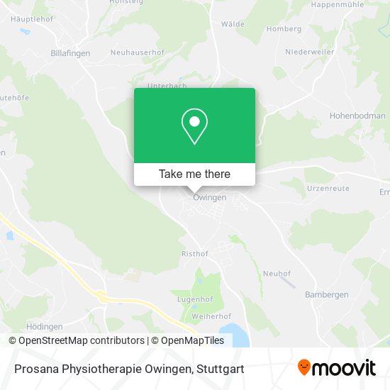 Prosana Physiotherapie Owingen map