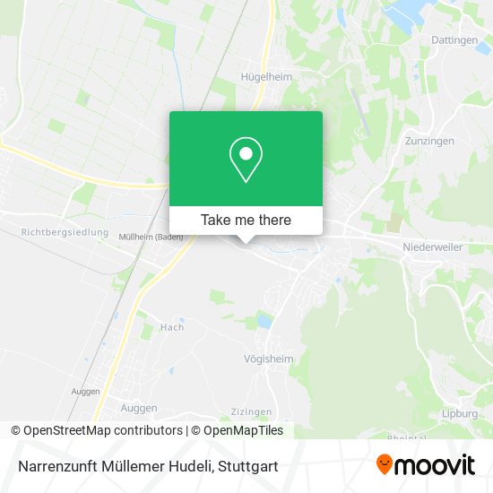 Narrenzunft Müllemer Hudeli map