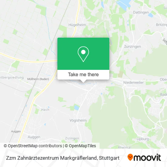 Карта Zzm Zahnärztezentrum Markgräflerland