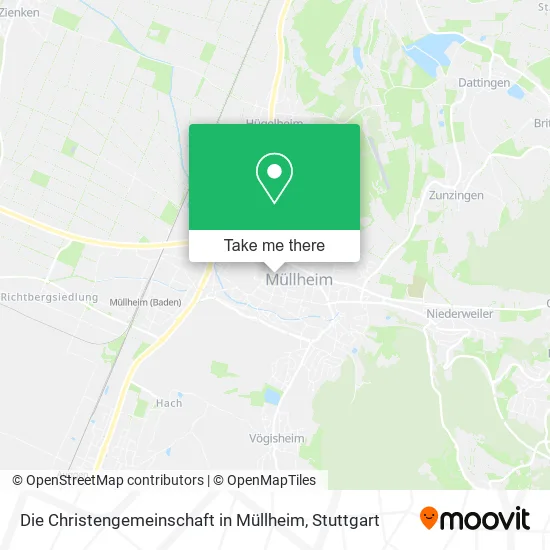 Карта Die Christengemeinschaft in Müllheim