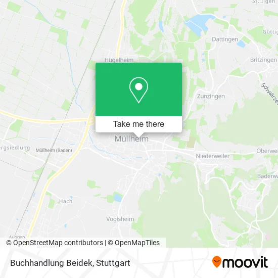 Карта Buchhandlung Beidek