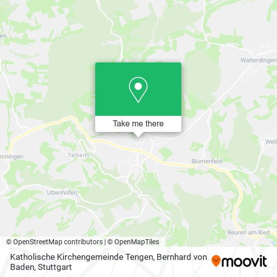 Katholische Kirchengemeinde Tengen, Bernhard von Baden map