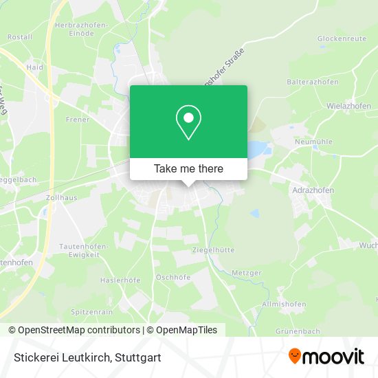 Карта Stickerei Leutkirch