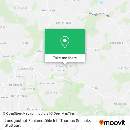 Карта Landgasthof Fenkenmühle Inh. Thomas Schnetz