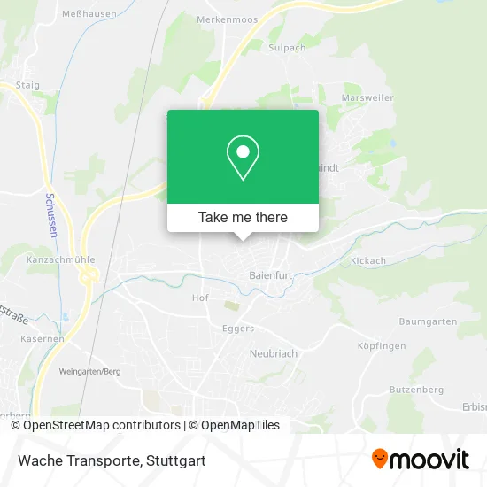 Карта Wache Transporte