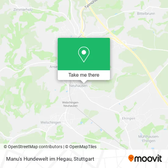 Карта Manu's Hundewelt im Hegau