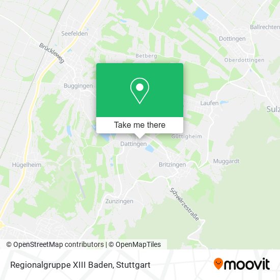 Regionalgruppe XIII Baden map
