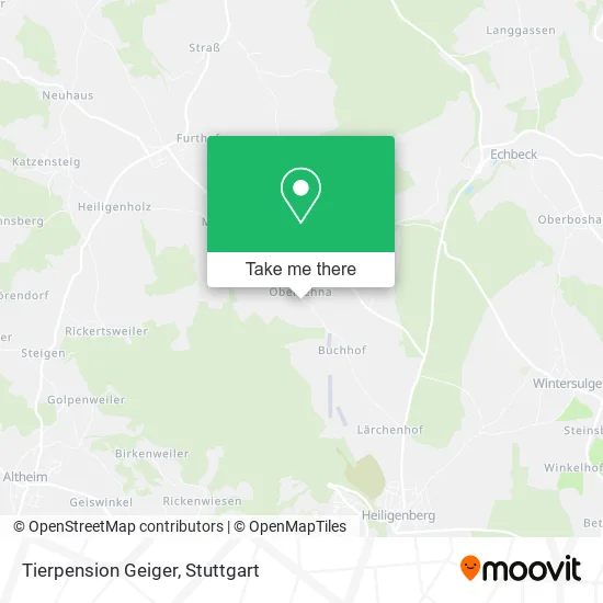 Карта Tierpension Geiger