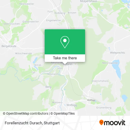 Карта Forellenzucht Durach