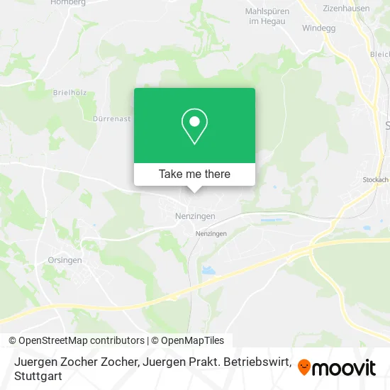 Карта Juergen Zocher Zocher, Juergen Prakt. Betriebswirt